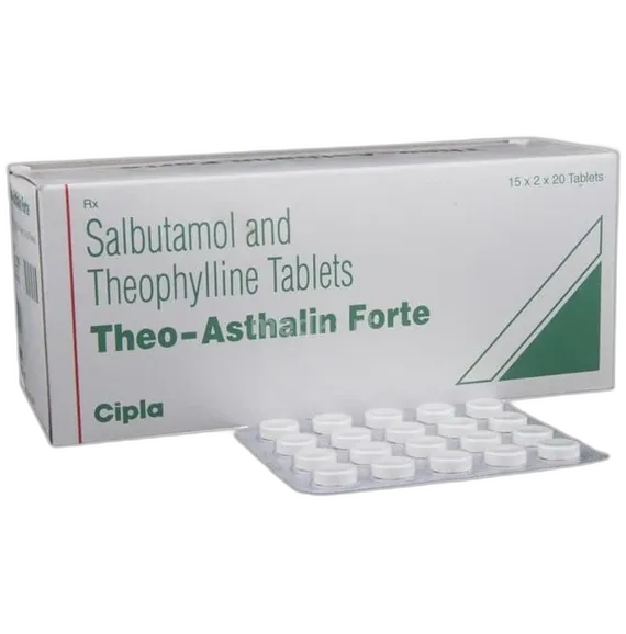 theo asthalin forte tablet 20's